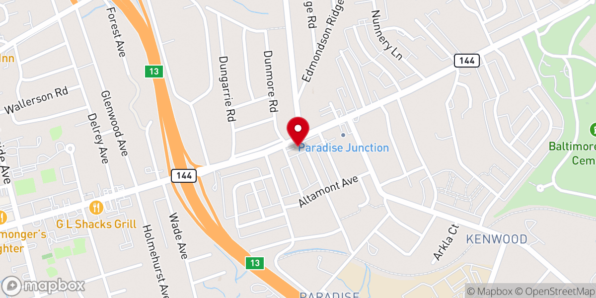 Map showing location of Emanuel United Methodist Church