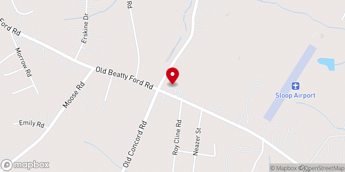 Map showing location of Ebenezer Lutheran Church