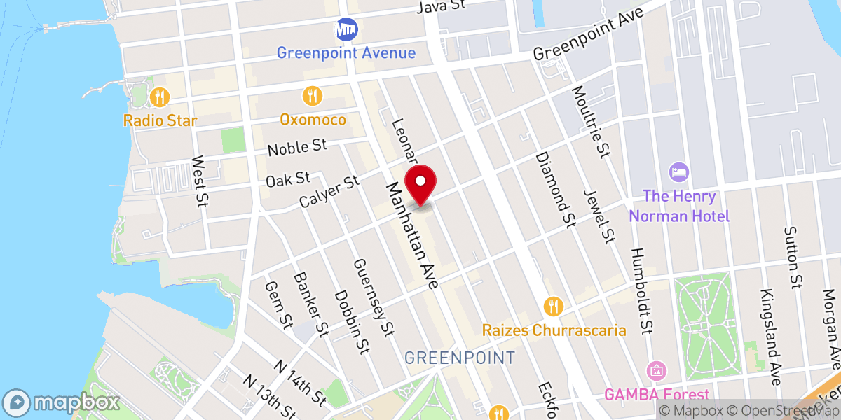 Map showing location of Cornerstone Temple Methodist Episcopal Church
