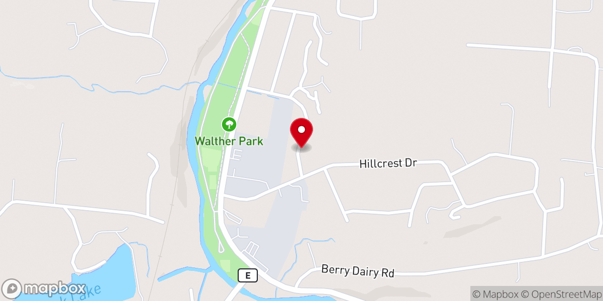 Map showing location of Park View Baptist Church