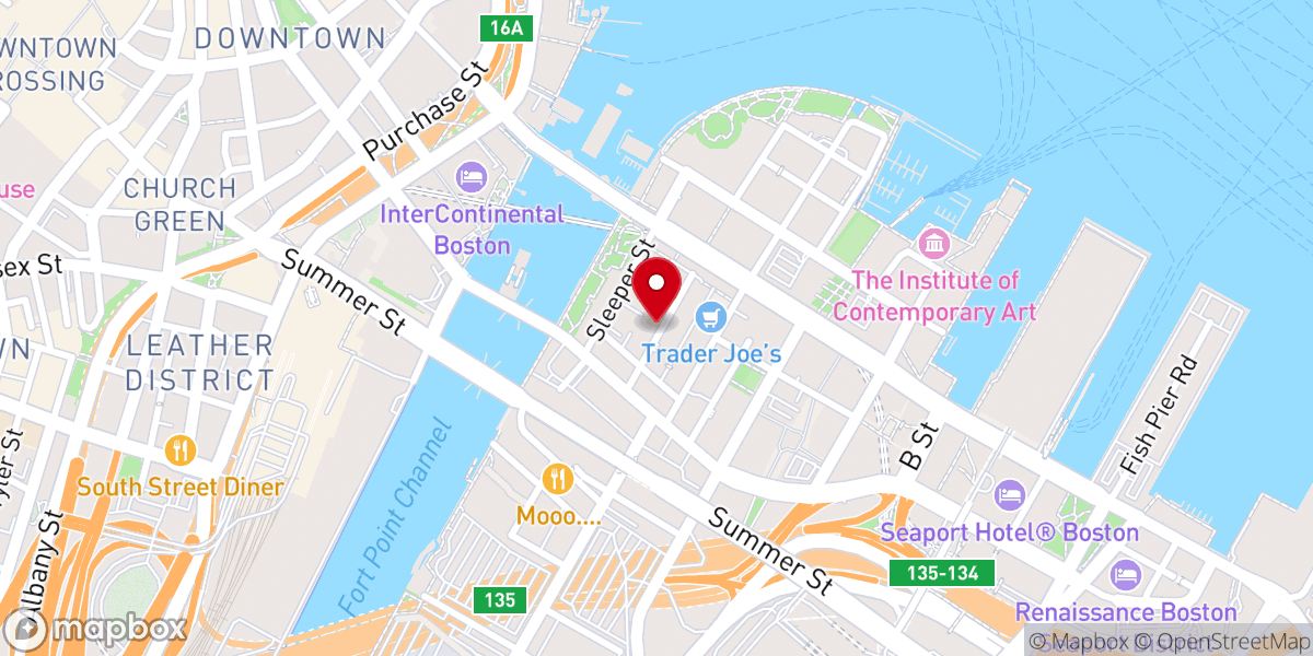 Map showing location of Church of the Larger Fellowship