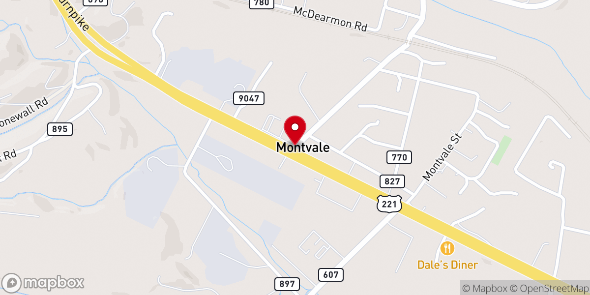 Map showing location of Montvale
