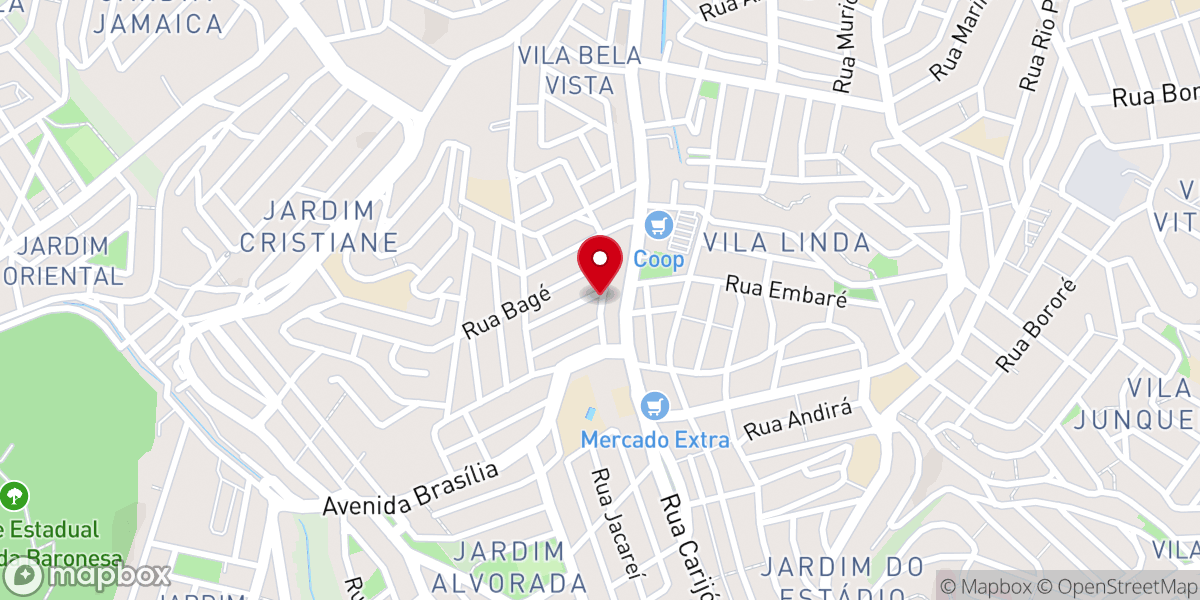 Map showing location of AD UM NOVO TEMPO