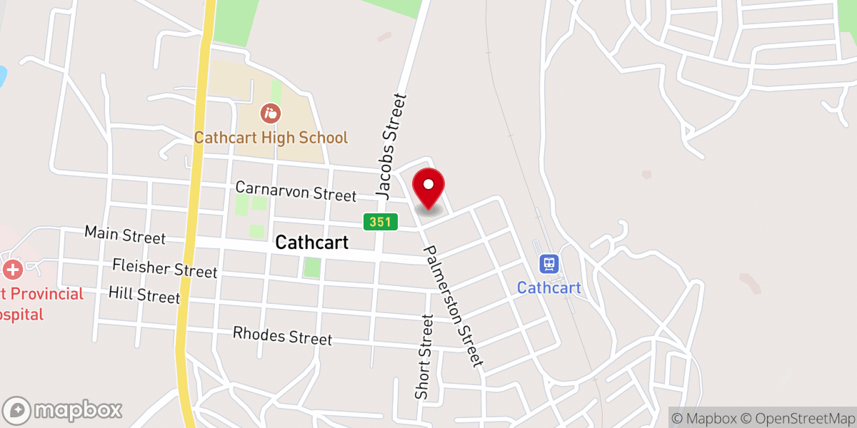 Map showing location of Dutch Reformed Church