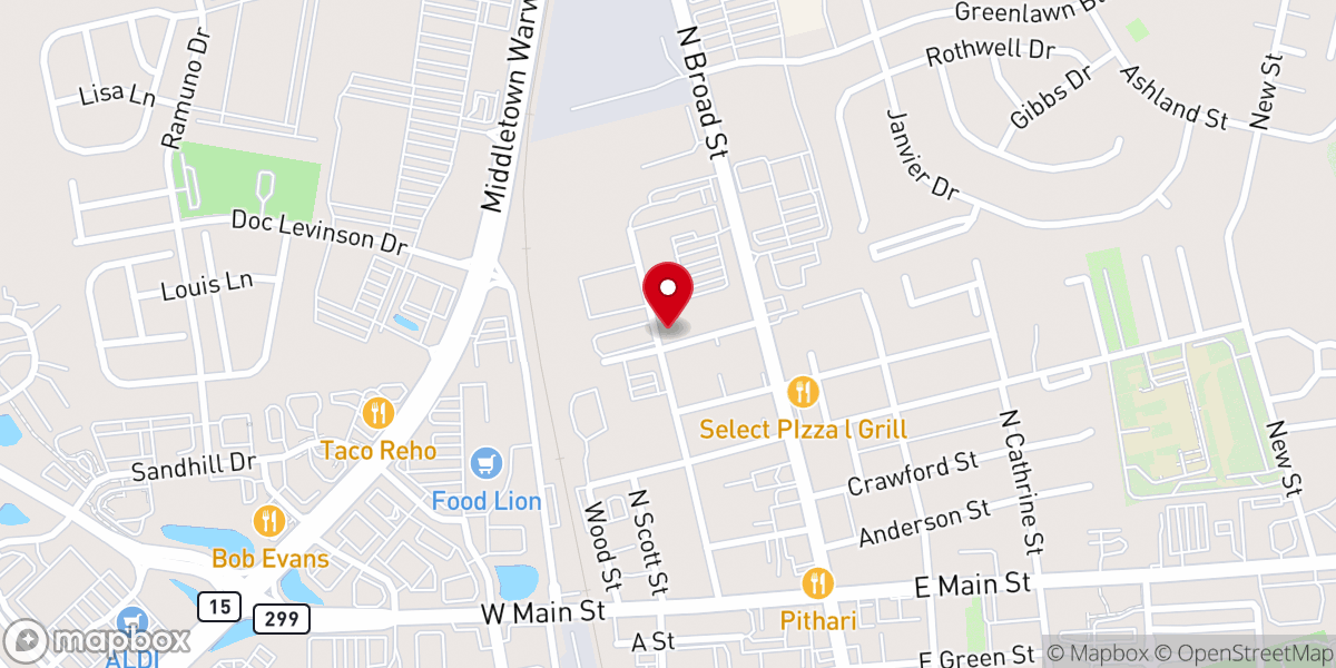 Map showing location of Durphy Oscar