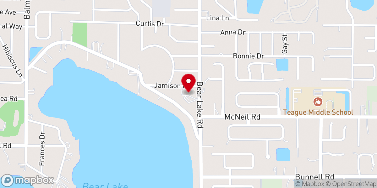 Map showing location of Maranatha Seventh-day Adventist Church, Apopka