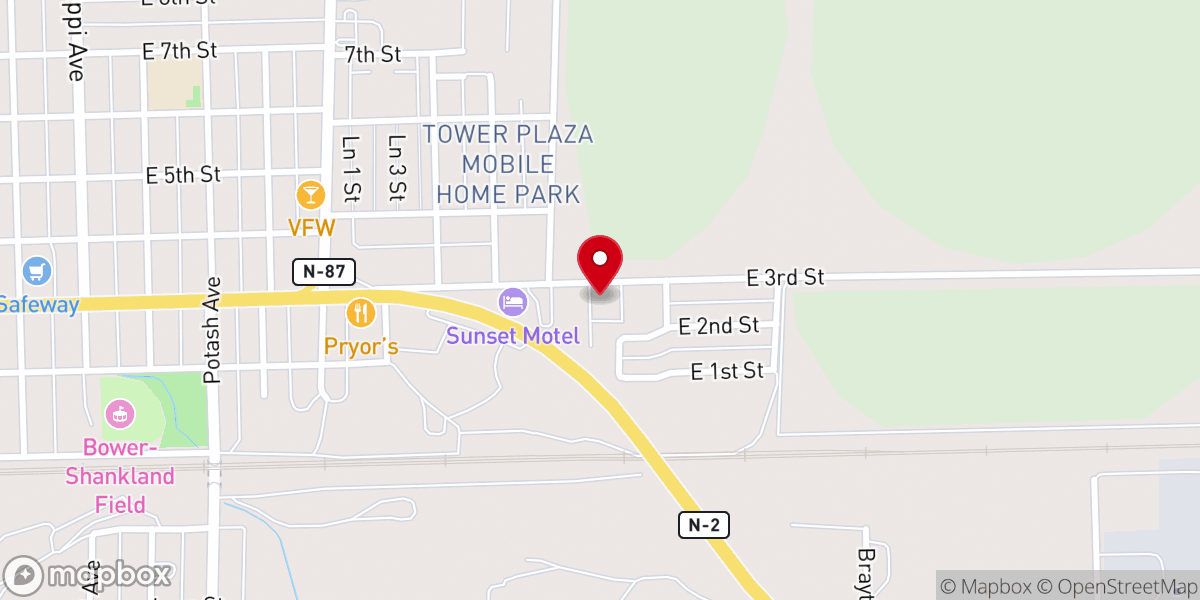 Map showing location of Alliance Calvary Assembly of God