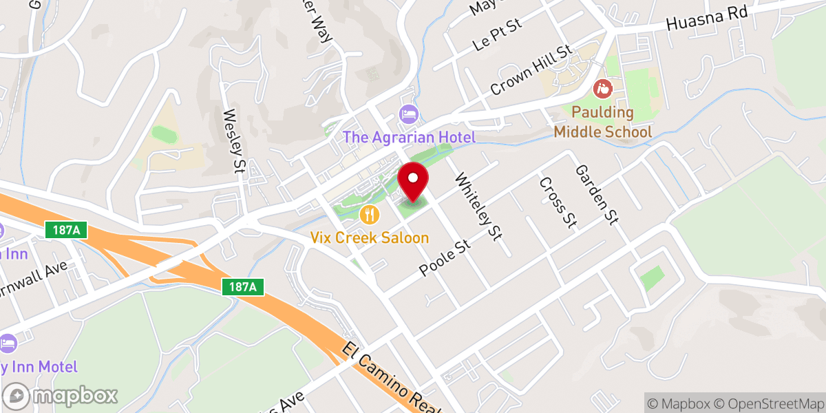Map showing location of Heritage Square Park