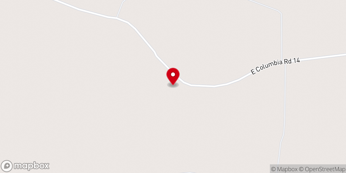 Map showing location of New Hope Number 1 Church