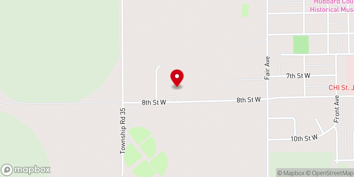 Map showing location of First Baptist Church