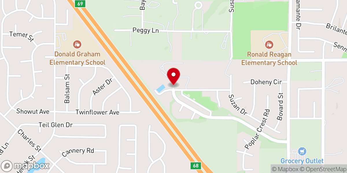Map showing location of Faith Bible Church Wildomar