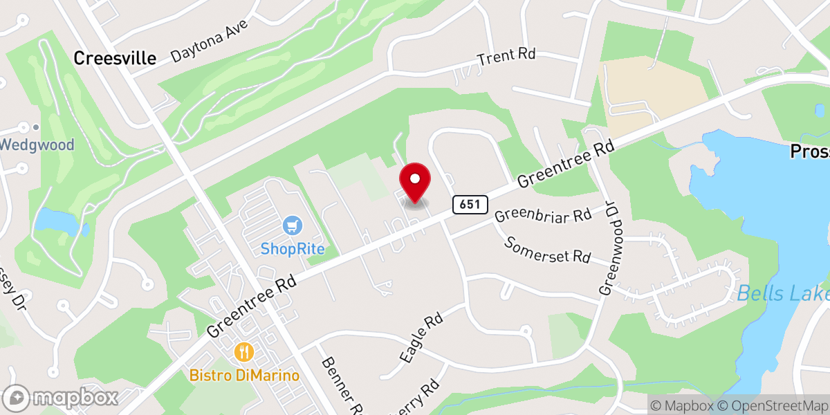 Map showing location of Trinity Christian Chapel