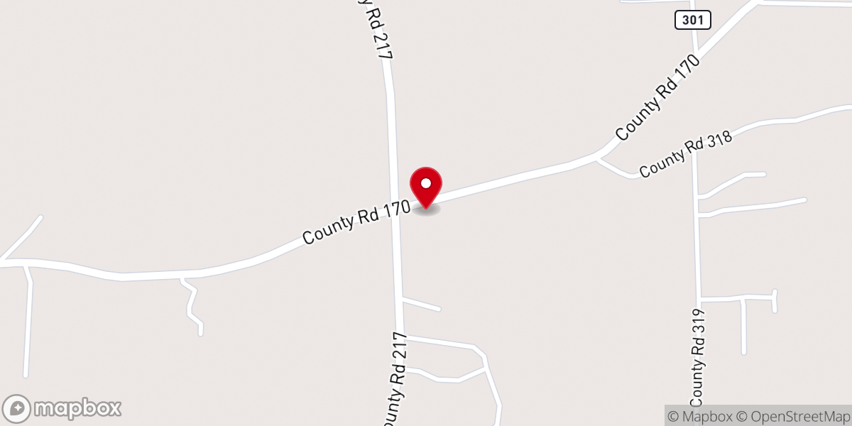 Map showing location of Gathering Eagles Ministries