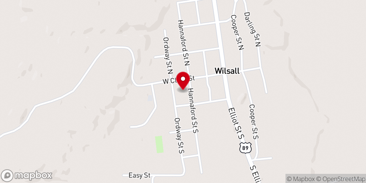 Map showing location of Shields River Lutheran Church