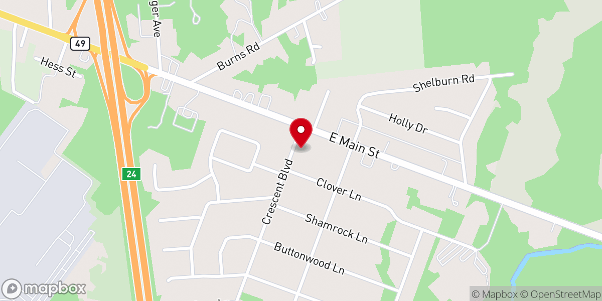 Map showing location of Myers Richard