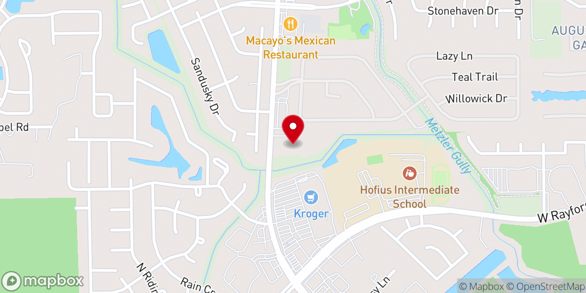 Map showing location of Grace Community Bible Church