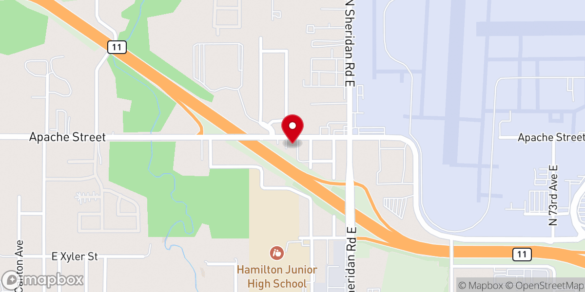 Map showing location of Saint Paul AME Church