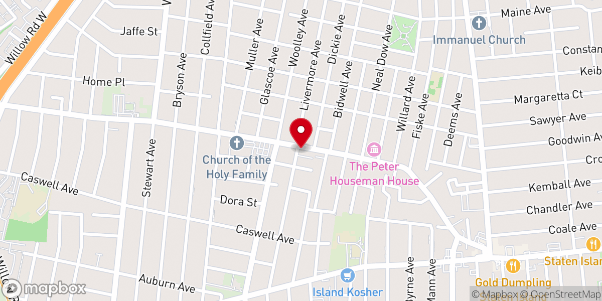 Map showing location of Believers Arena Int'l Church