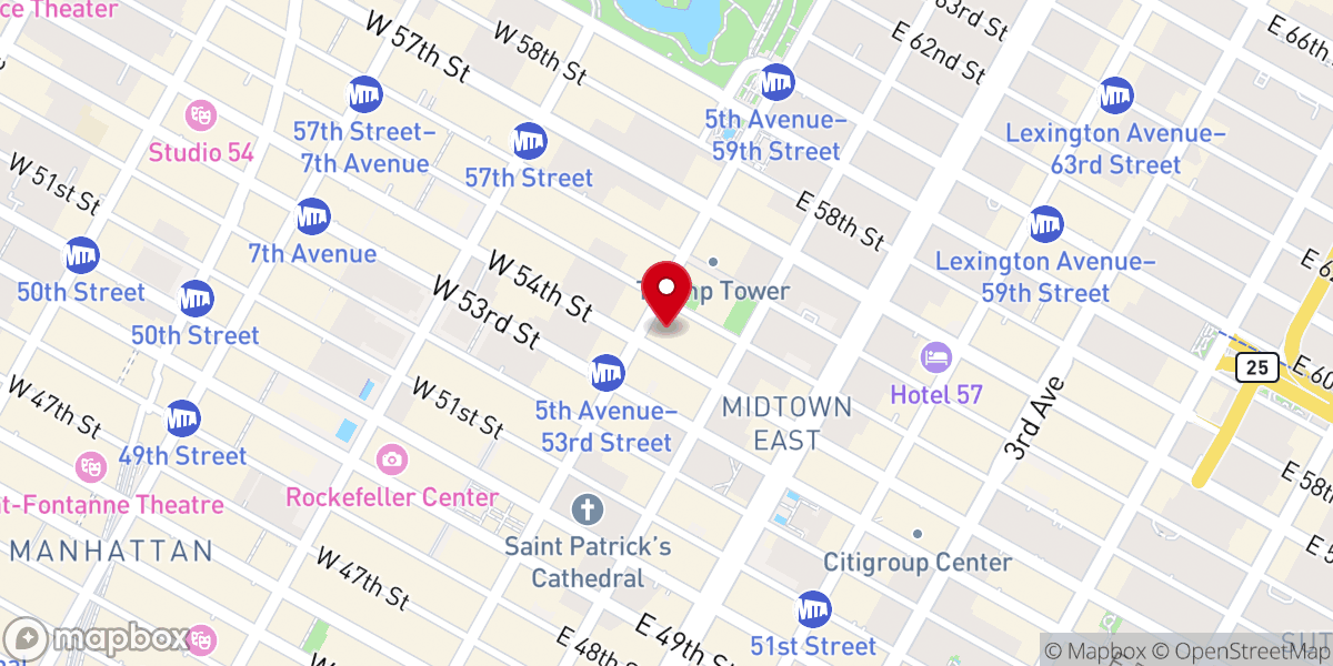 Map showing location of Edwynn Houk Gallery