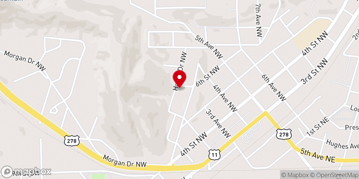 Map showing location of Iglesia del Nazareno