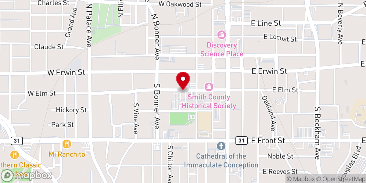 Map showing location of District Office-United Methodist