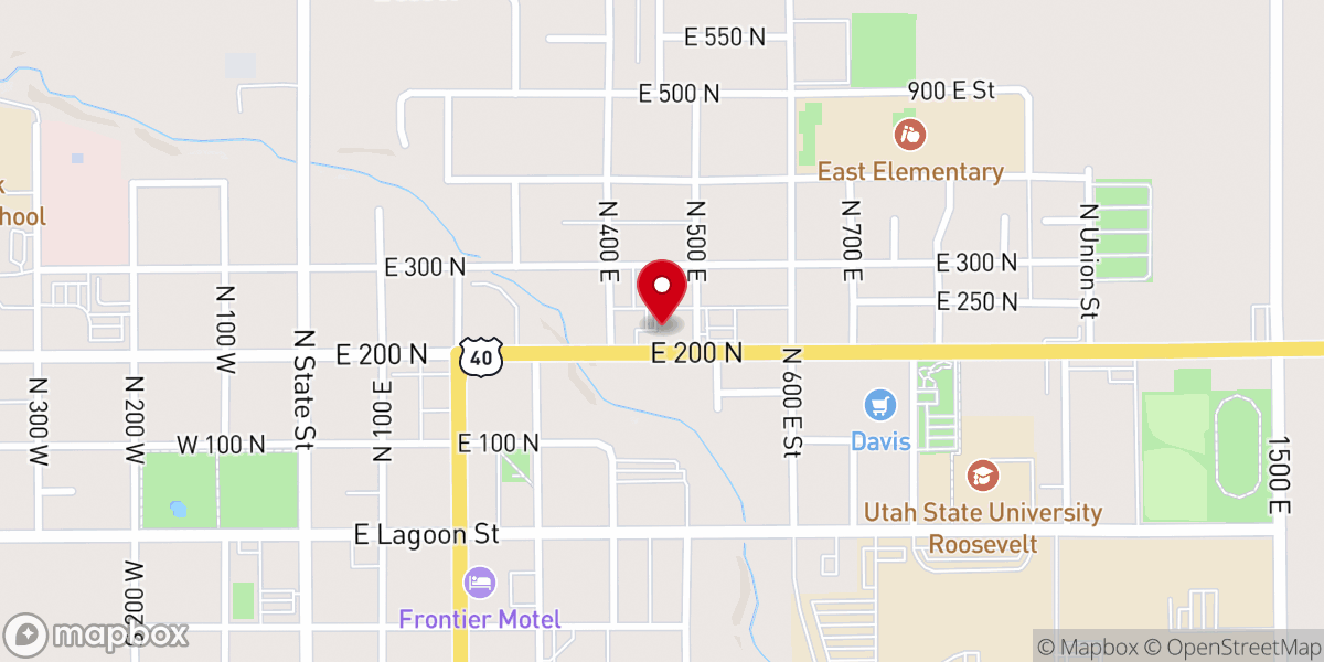 Map showing location of Saint Helen Catholic Church