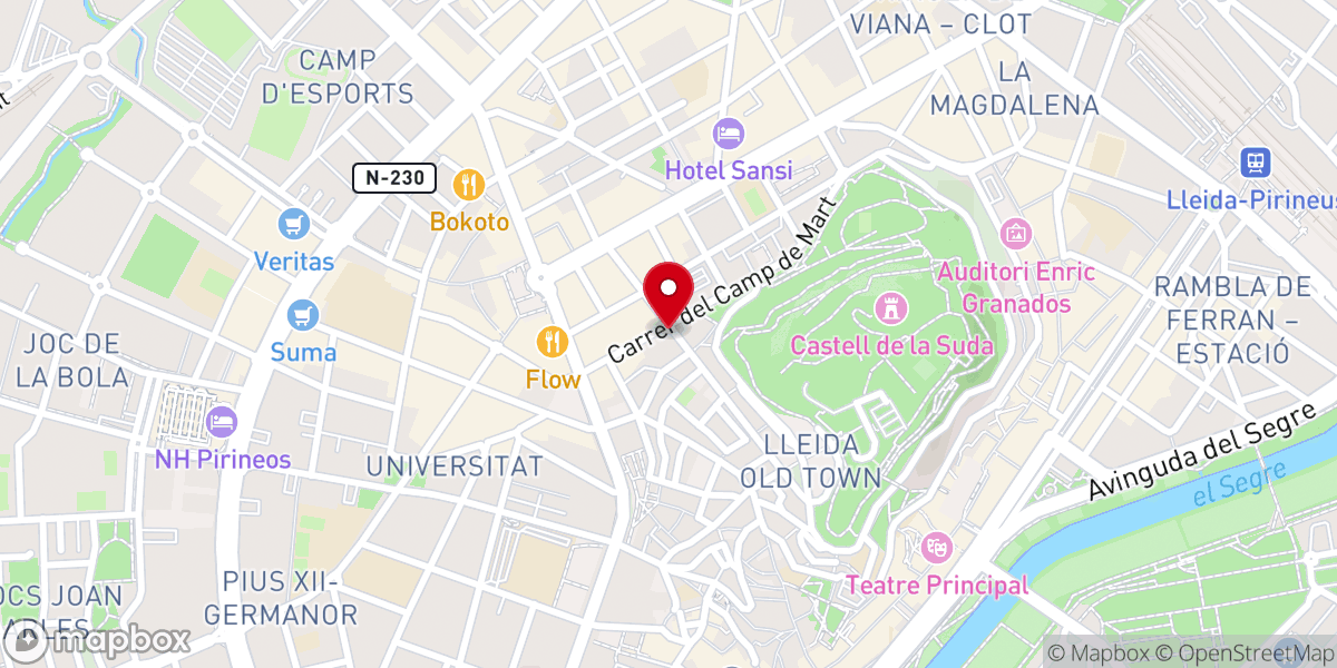 Map showing location of Parroquia de Sant Martí Bisbe