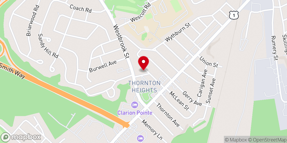 Map showing location of Christ Fellowship Church