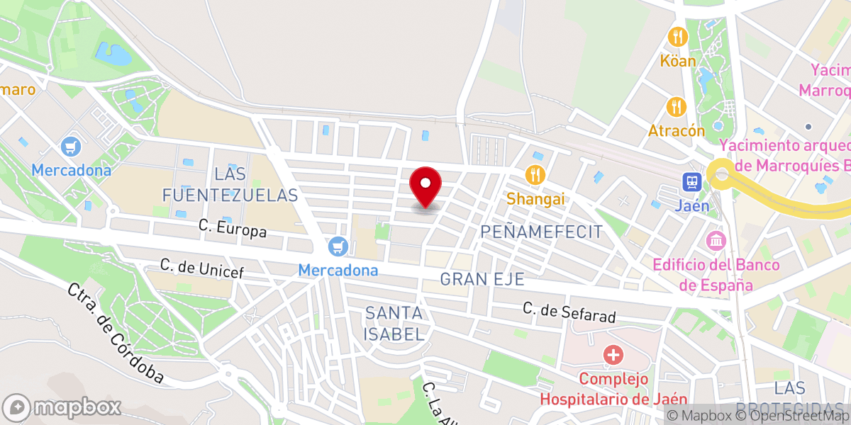 Map showing location of Iglesia cristiana Renacer Jaén