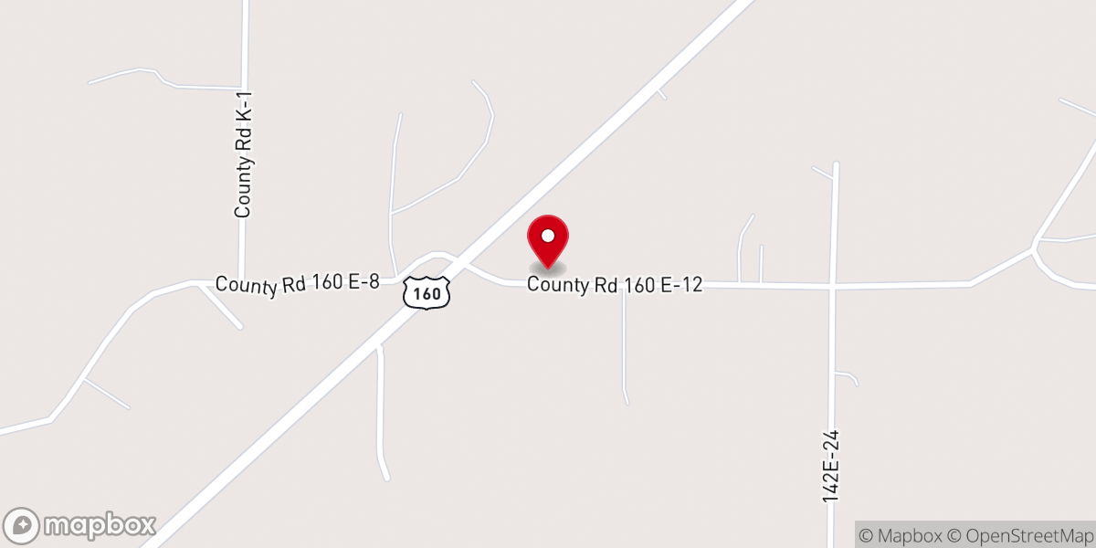Map showing location of Logan Creek General Baptist Church