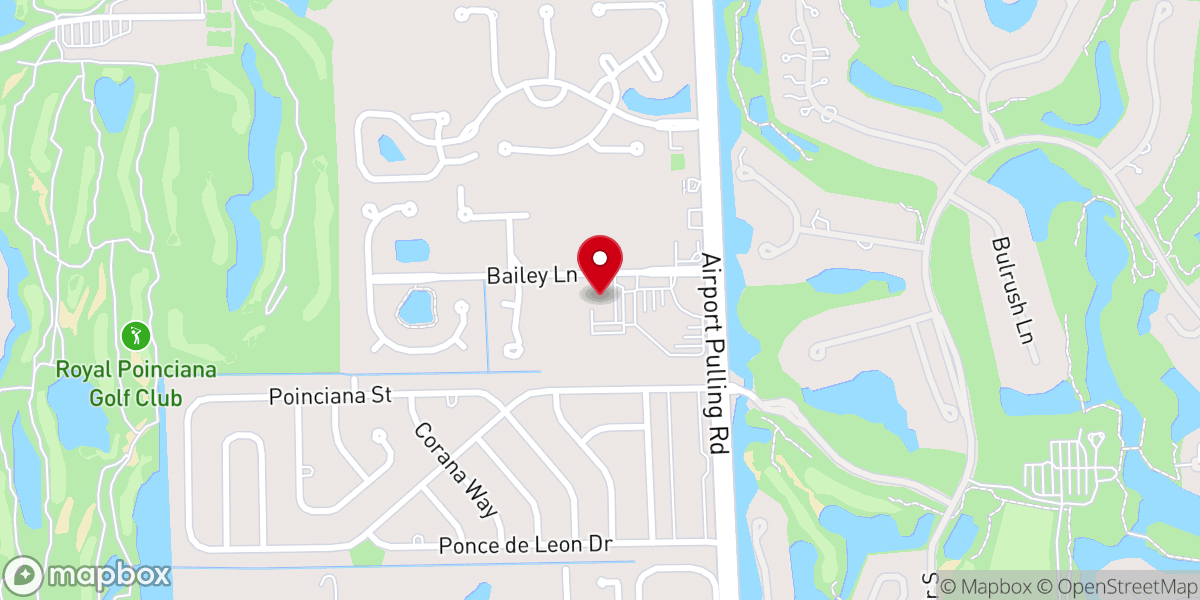 Map showing location of JourneyNaples.Church