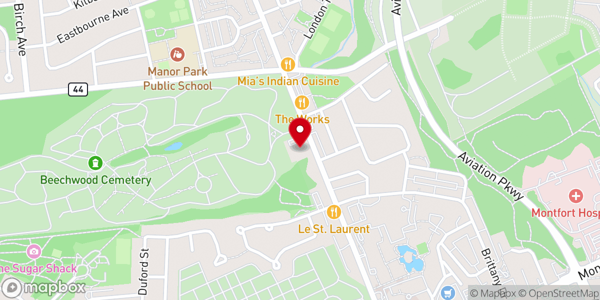 Map showing location of Our Lady of Mount Carmel Parish