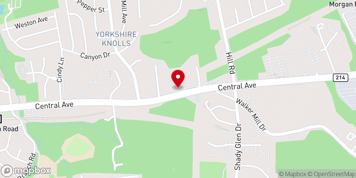 Map showing location of Impact One Church