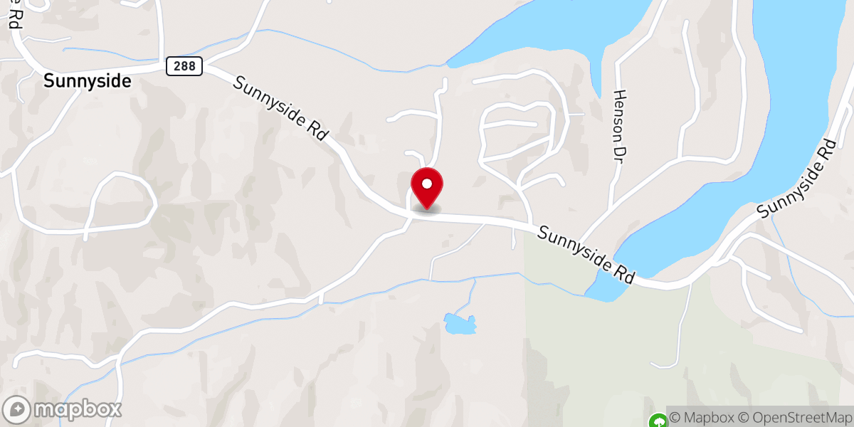 Map showing location of Hiawassee Church of Christ