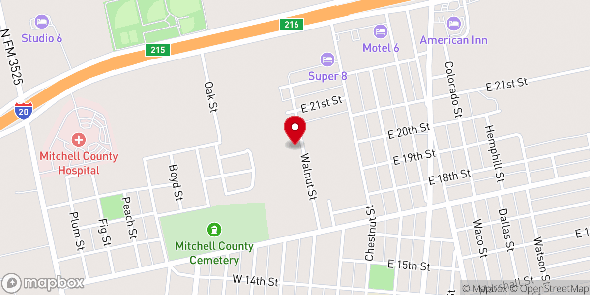 Map showing location of St. Ann Catholic Church