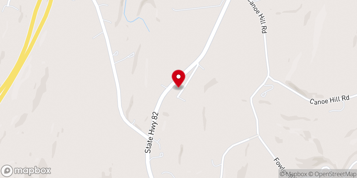 Map showing location of Central Baptist Church