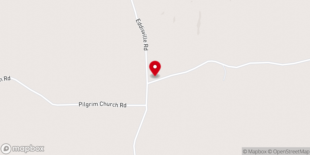 Map showing location of Belmont M. B. Church