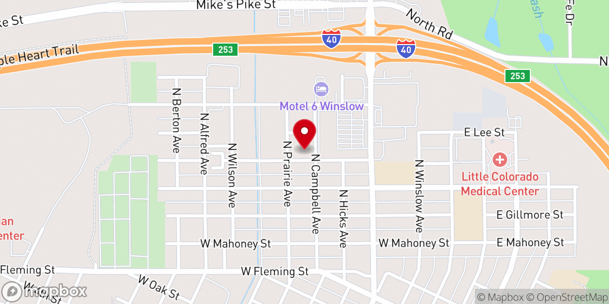 Map showing location of St Pauls Episcopal Church