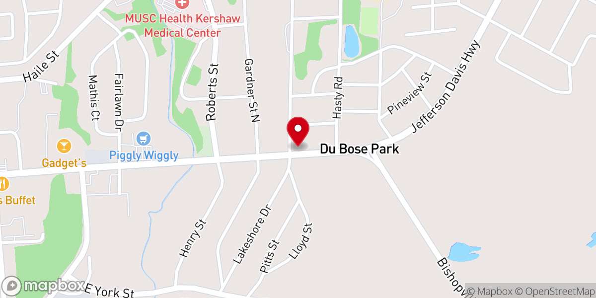 Map showing location of God's Deliverance Center