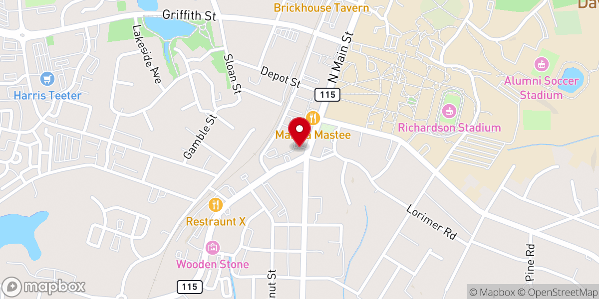 Map showing location of The Pickled Peach