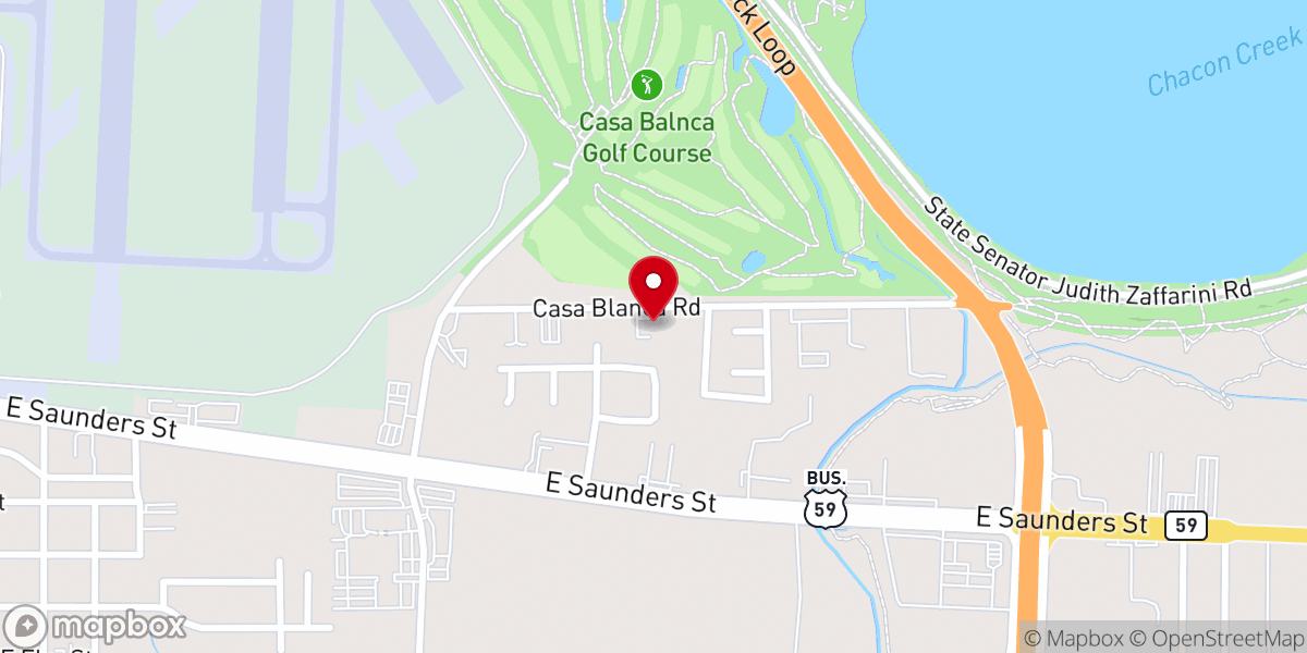 Map showing location of Zoe Family Chapel