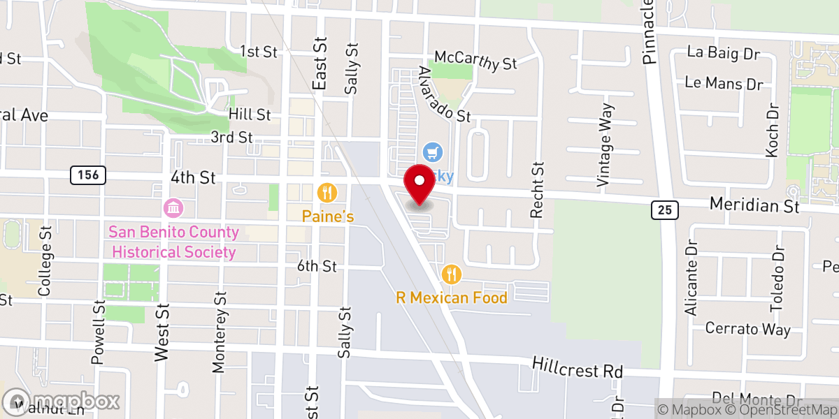 Map showing location of Clocktower Plaza