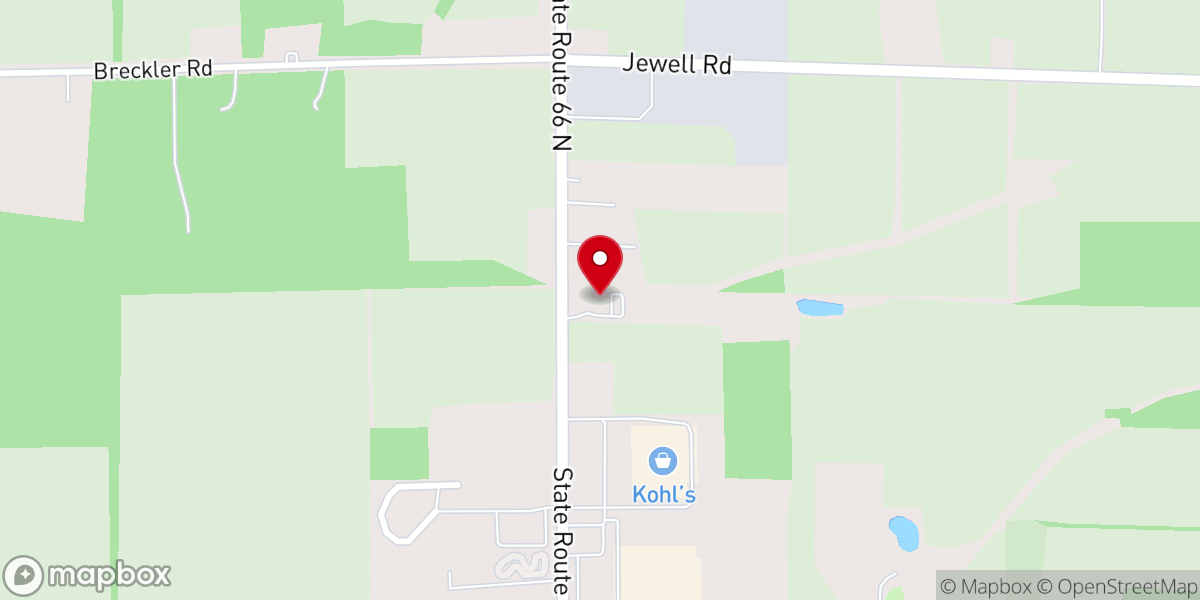Map showing location of Peace Lutheran Church