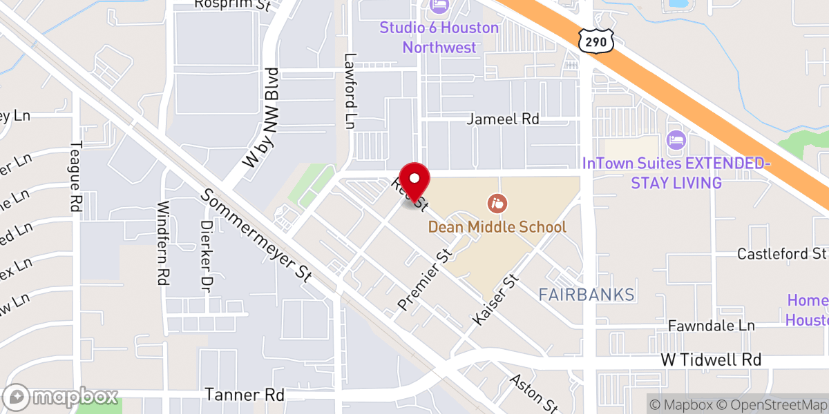 Map showing location of First Korean United Methodist Church