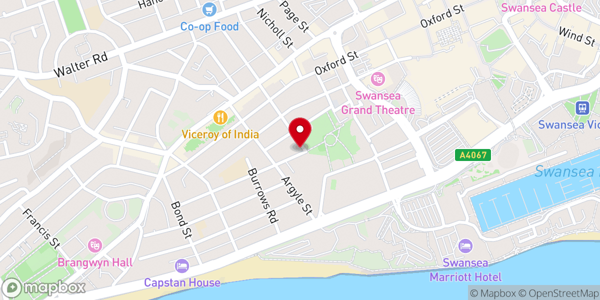 Map showing location of The Salvation Army