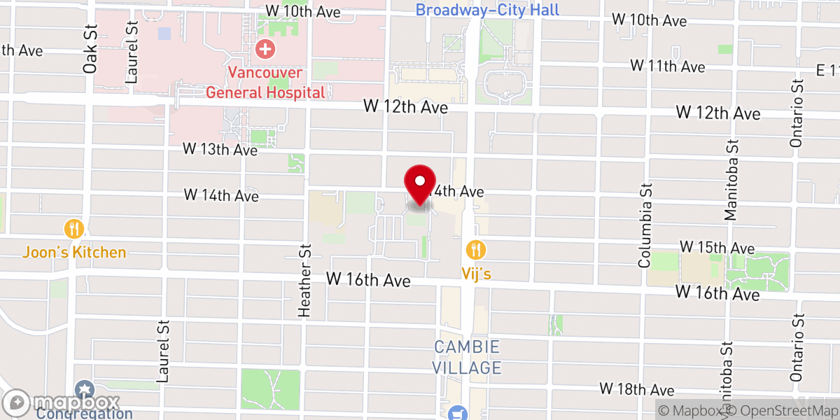 Map showing location of St Mary's Ukrainian Catholic Rectory Office