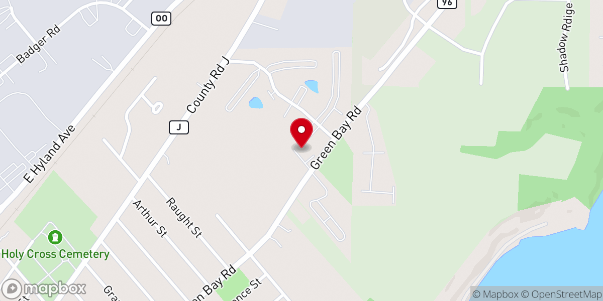 Map showing location of Calvary Baptist Church