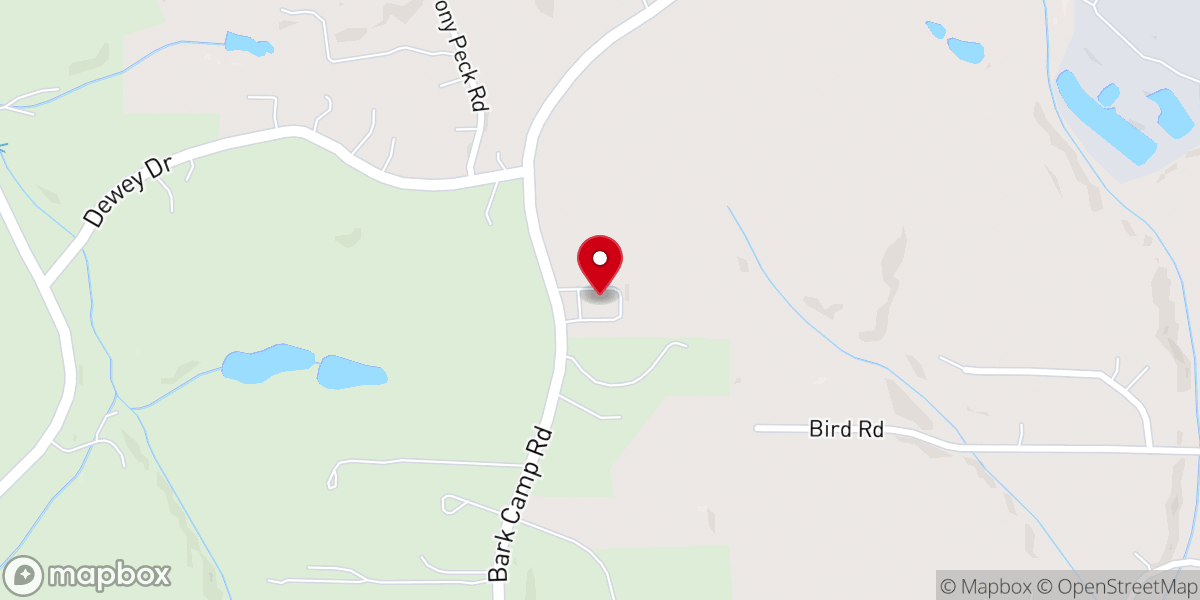 Map showing location of Living Waters Outreach Church
