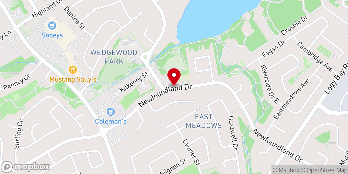 Map showing location of Divine Mercy Roman Catholic Church