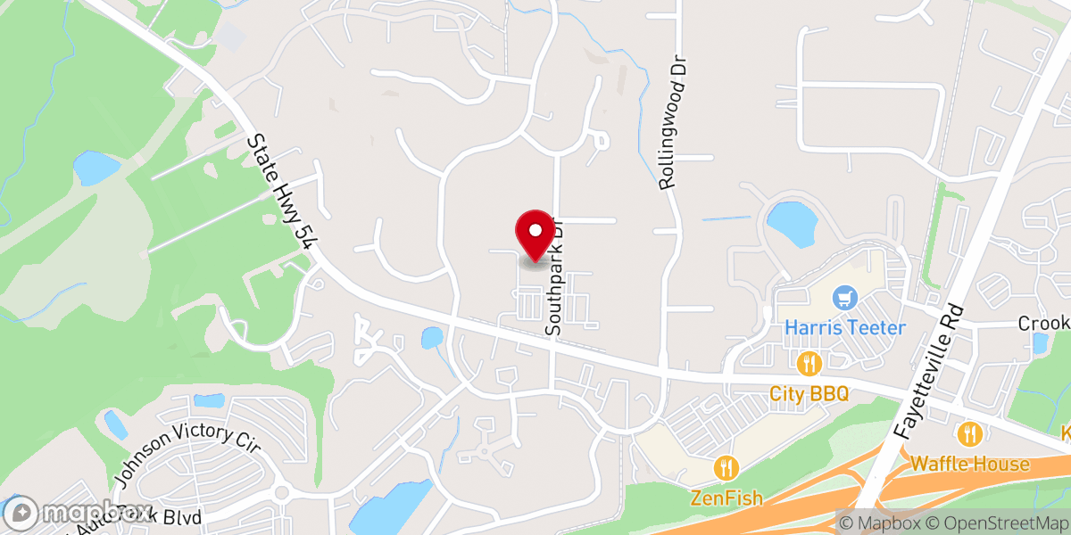 Map showing location of Holy Infant Catholic Church Parrish Office